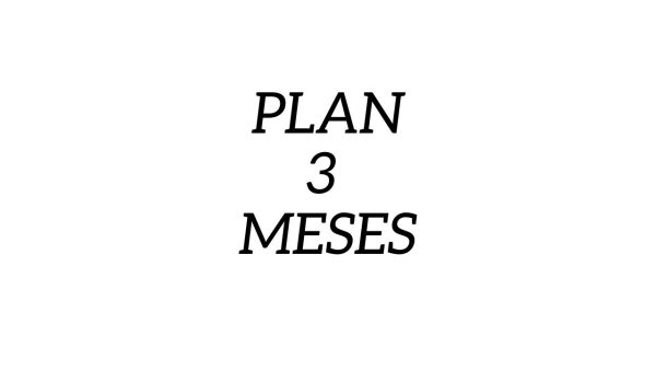 Plan 3 meses
